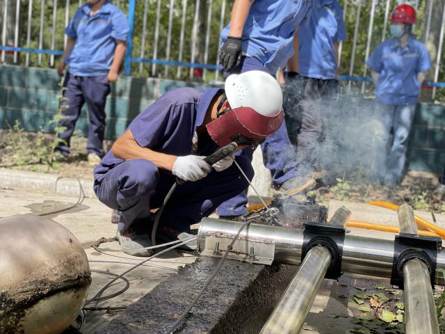 榆林高新污水處理有限公司 完成氧化溝曝氣..